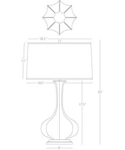 Robert Abbey Pike Table Lamp Smoky Taupe New Arrivals