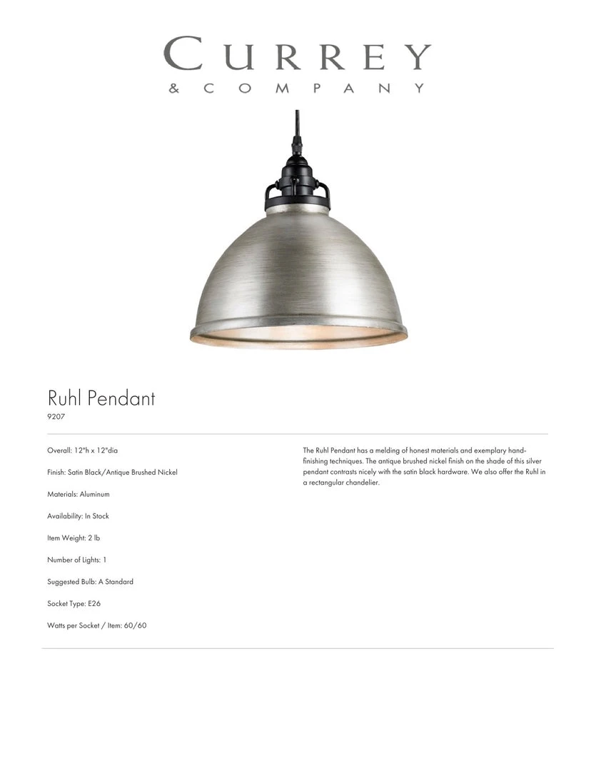 Currey And Company New Arrivals Ruhl Pendant 4 Currey And Company New Arrivals Ruhl Pendant