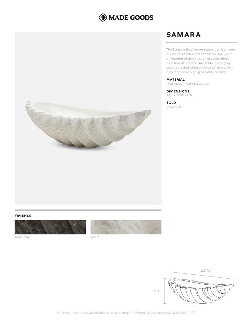 Made Goods Samara Bowl Gray Cast Stone 8 Made Goods Samara Bowl Gray Cast Stone