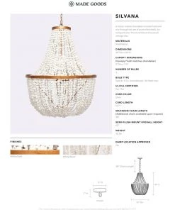 Made Goods Silvana Chandelier Brass New Arrivals 11 Made Goods Silvana Chandelier Brass New Arrivals