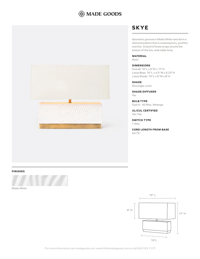 Made Goods Skye Lamp New Arrivals 7 Made Goods Skye Lamp New Arrivals