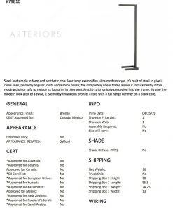 Arteriors Home Salford Floor Lamp Bronze New Arrivals