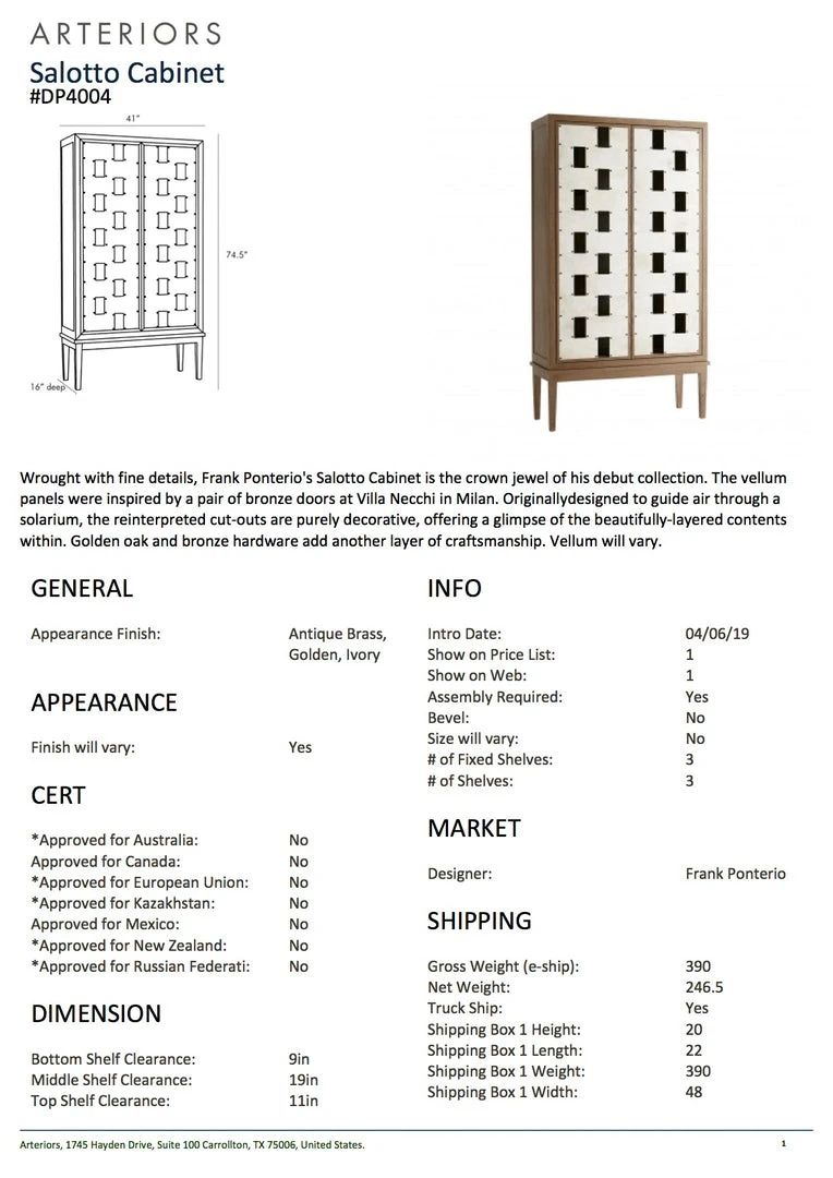 Arteriors Home Salotto Cabinet New Arrivals 16 Arteriors Home Salotto Cabinet New Arrivals