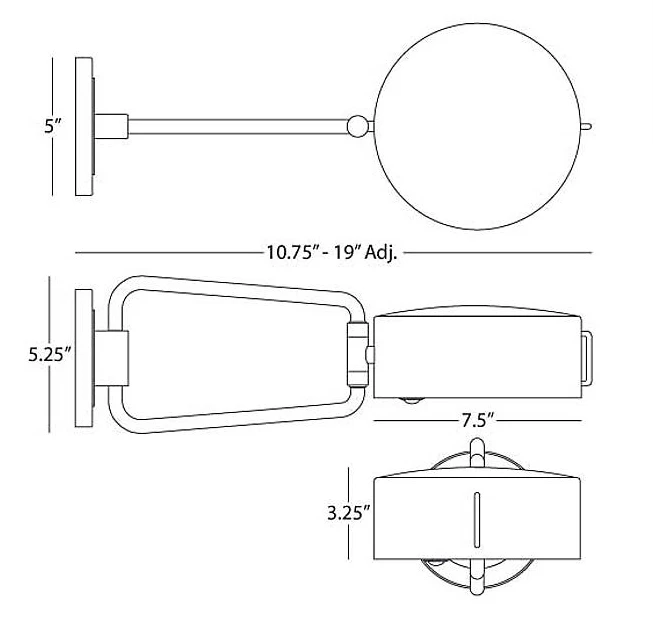 Robert Abbey Simon Swing Arm Wall Sconce Antique Brass New Arrivals 4 Robert Abbey Simon Swing Arm Wall Sconce Antique Brass New Arrivals
