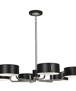 Robert Abbey Simon Chandelier Polished Nickel