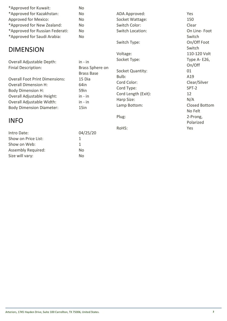 Arteriors Home Sea Island Floor Lamp New Arrivals 8 Arteriors Home Sea Island Floor Lamp New Arrivals