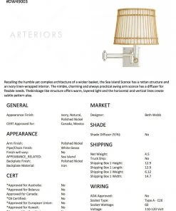 Arteriors Home Sea Island Sconce 15 Arteriors Home Sea Island Sconce