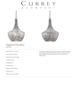 Currey And Company Segreto Pendant New Arrivals 9 Currey And Company Segreto Pendant New Arrivals