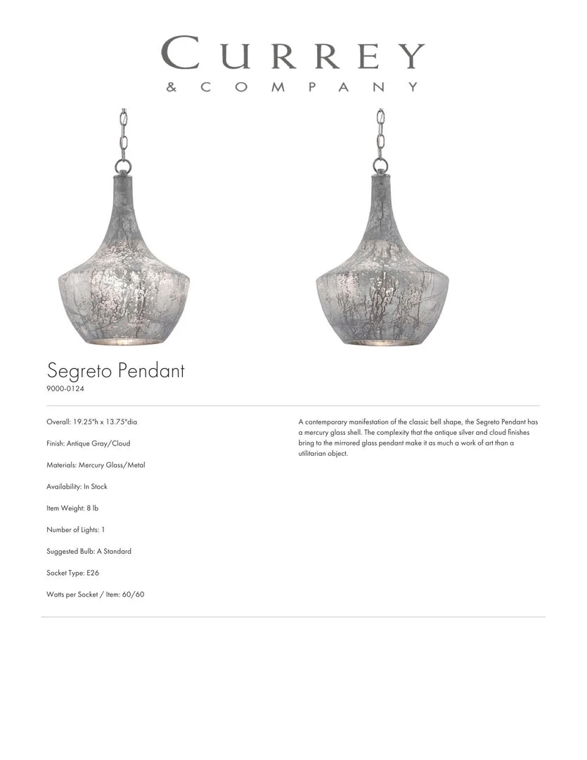Currey And Company Segreto Pendant New Arrivals 6 Currey And Company Segreto Pendant New Arrivals