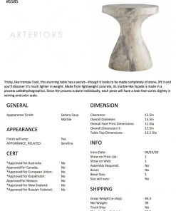 Arteriors Home New Arrivals Serafina Small Accent Table Sahara 7 Arteriors Home New Arrivals Serafina Small Accent Table Sahara