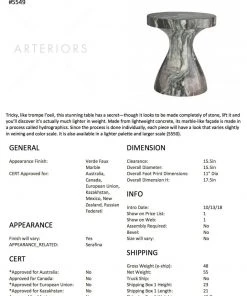 Arteriors Home Serafina Small Accent Table Verde 27 Arteriors Home Serafina Small Accent Table Verde