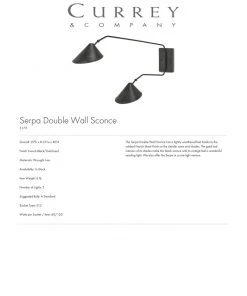 Currey And Company Serpa Double Wall Sconce 7 Currey And Company Serpa Double Wall Sconce