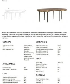 Arteriors Home Sloan Cocktail Table 14 Arteriors Home Sloan Cocktail Table