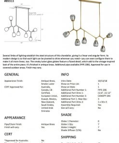 Arteriors Home New Arrivals Smyth Chandelier Antique Brass