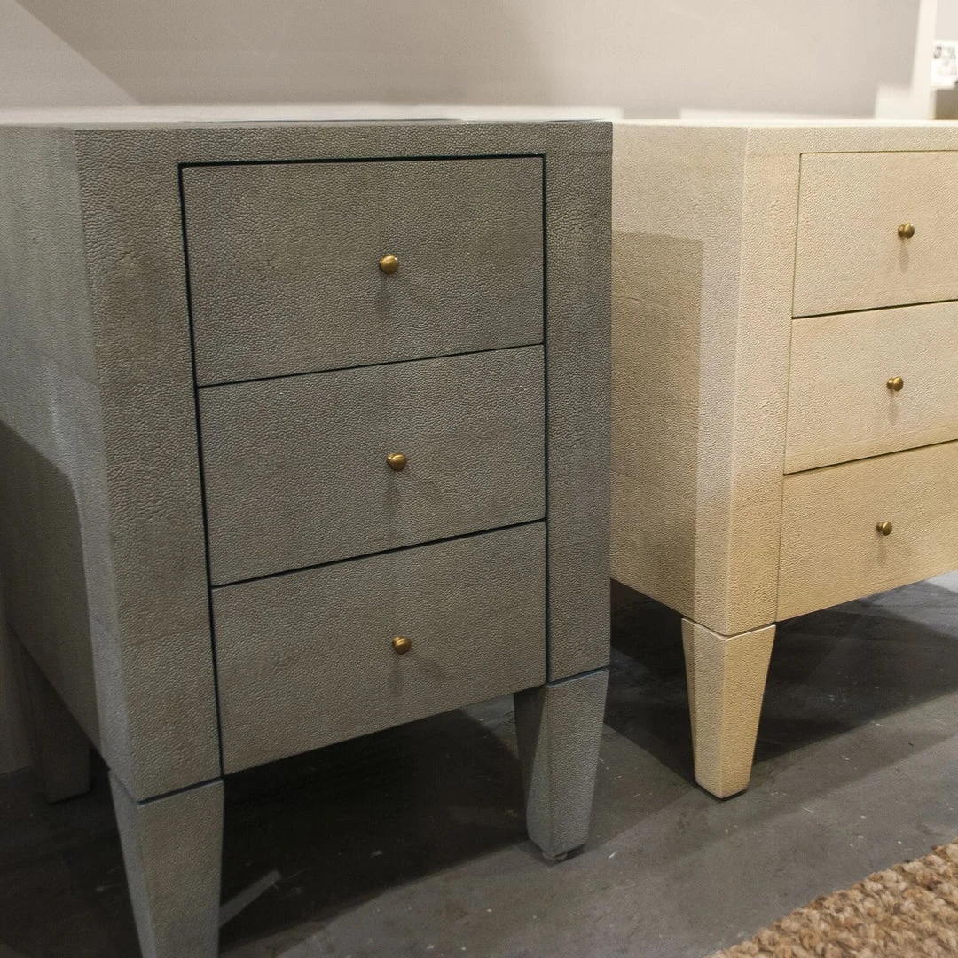 Made Goods New Arrivals Sorin 3 Drawer Single Nightstand Castor Gray Faux Shagreen Made Goods New Arrivals Sorin 3 Drawer Single Nightstand Castor Gray Faux Shagreen