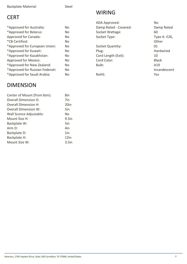 Arteriors Home New Arrivals Stefan Wall Sconce Brass 8 Arteriors Home New Arrivals Stefan Wall Sconce Brass