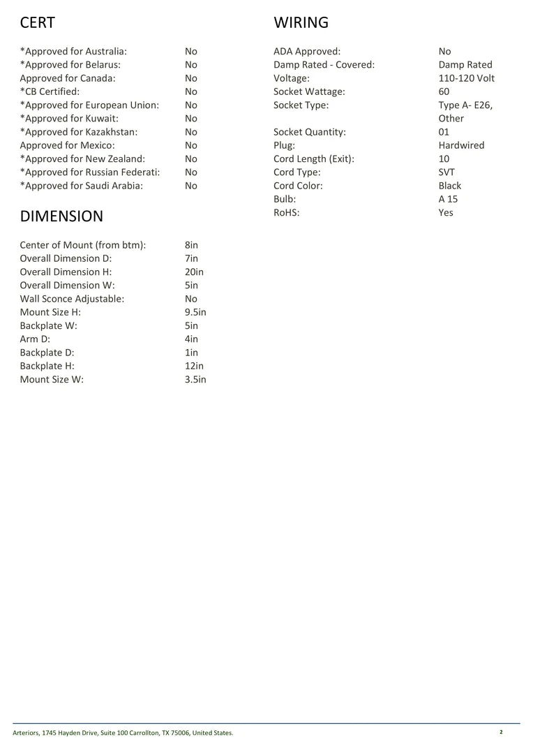 Arteriors Home New Arrivals Stefan Wall Sconce Bronze 9 Arteriors Home New Arrivals Stefan Wall Sconce Bronze