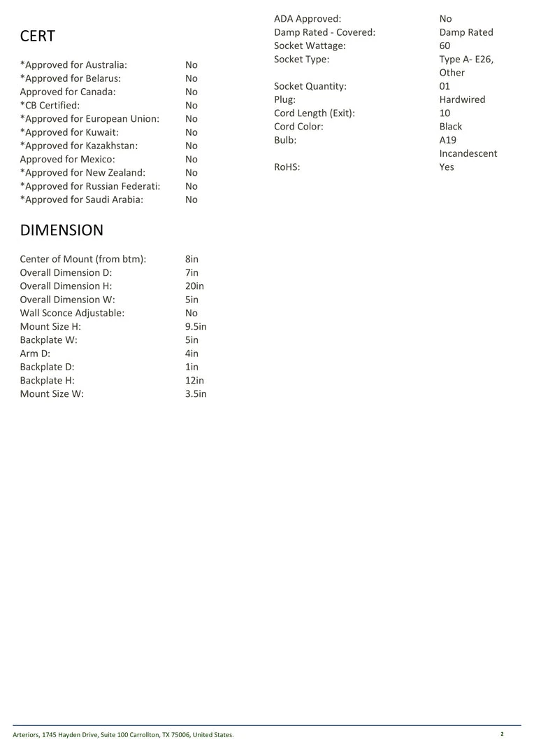 Arteriors Home New Arrivals Stefan Wall Sconce Silver 8 Arteriors Home New Arrivals Stefan Wall Sconce Silver