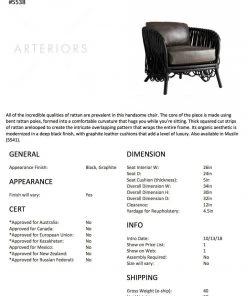 Arteriors Home Strata Lounge Chair Graphite New Arrivals 16 Arteriors Home Strata Lounge Chair Graphite New Arrivals