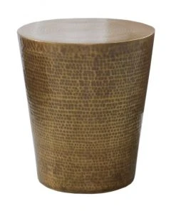 Studio A Izmir Hammered Side Table Antique Brass New Arrivals