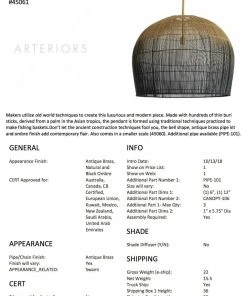 Arteriors Home New Arrivals Swami Large Pendant