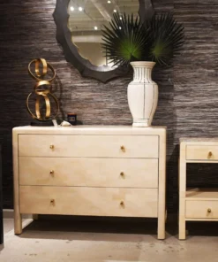 Made Goods New Arrivals Sorin 36" Dresser Off White Faux Shagreen 4 Made Goods New Arrivals Sorin 36