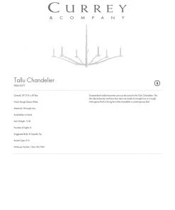 Currey And Company Tallu Chandelier New Arrivals