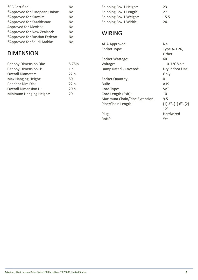 Arteriors Home New Arrivals Terek Pendant Arteriors Home New Arrivals Terek Pendant