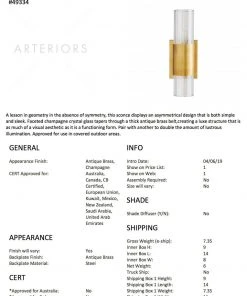 Arteriors Home Tompkins Wall Sconce New Arrivals 24 Arteriors Home Tompkins Wall Sconce New Arrivals