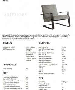 Arteriors Home Torcello Chair Lichen Velvet