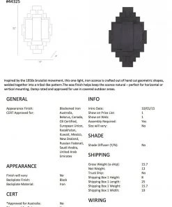 Arteriors Home Trinidad Wall Sconce 12 Arteriors Home Trinidad Wall Sconce