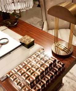 Global Views Triangle Marquetry Box Set