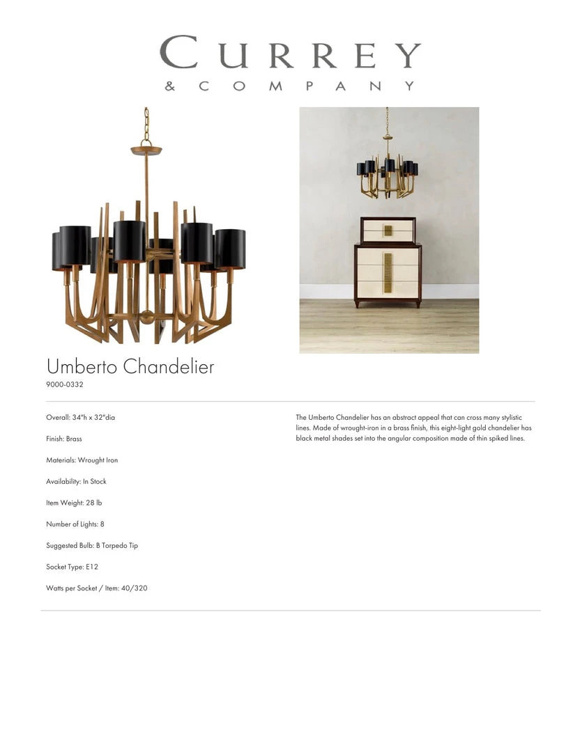 Currey And Company New Arrivals Umberto Chandelier 6 Currey And Company New Arrivals Umberto Chandelier