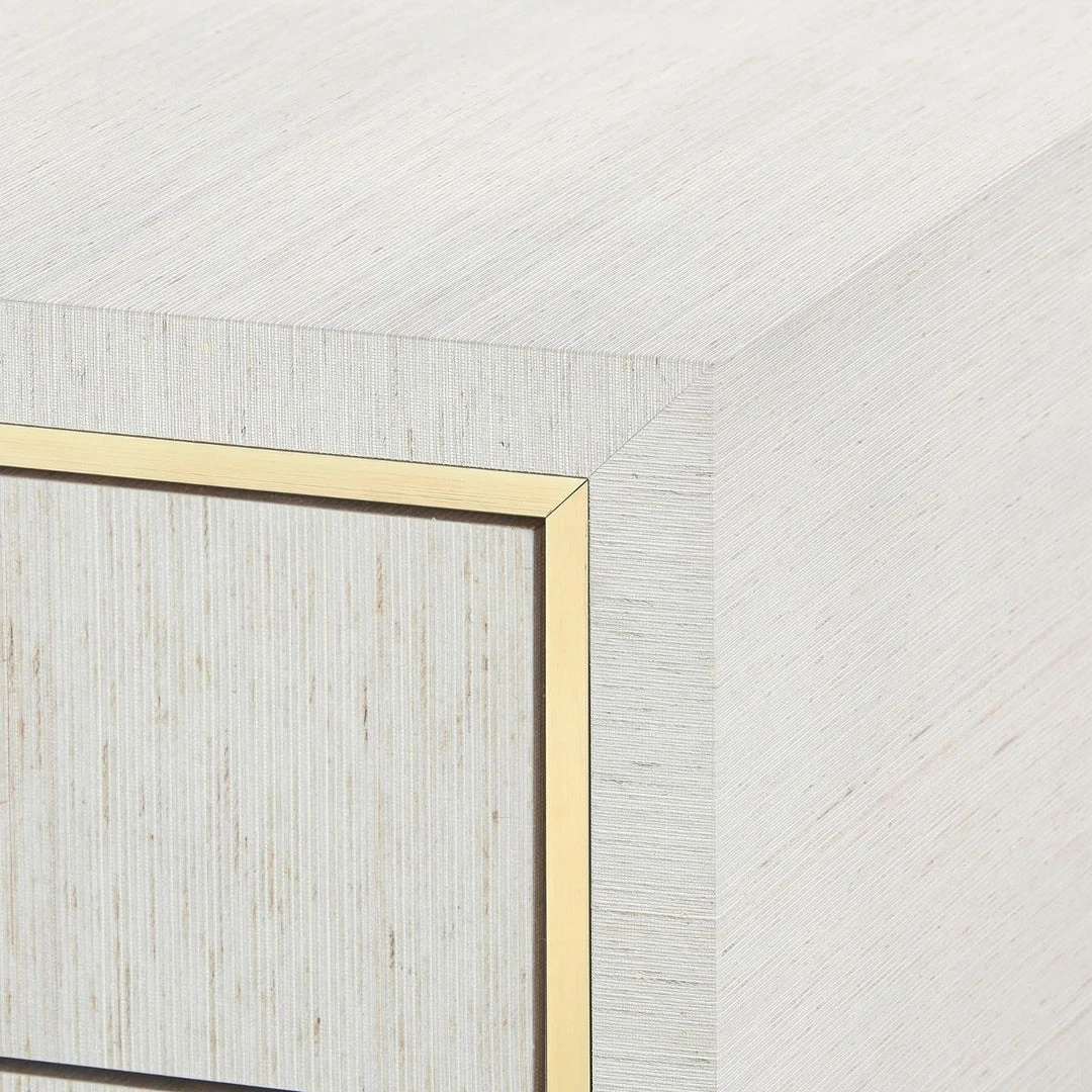 Bungalow 5 New Arrivals Parker Large 5 Drawer Chest Silver Lacquered Grasscloth 10 Bungalow 5 New Arrivals Parker Large 5 Drawer Chest Silver Lacquered Grasscloth