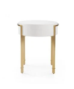 Bungalow 5 New Arrivals Bodrum Side Table White