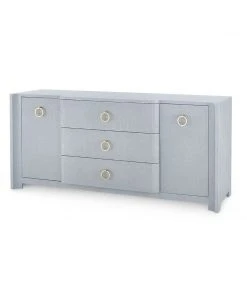 Bungalow 5 Audrey 3 Drawer 2 Door Cabinet Grey