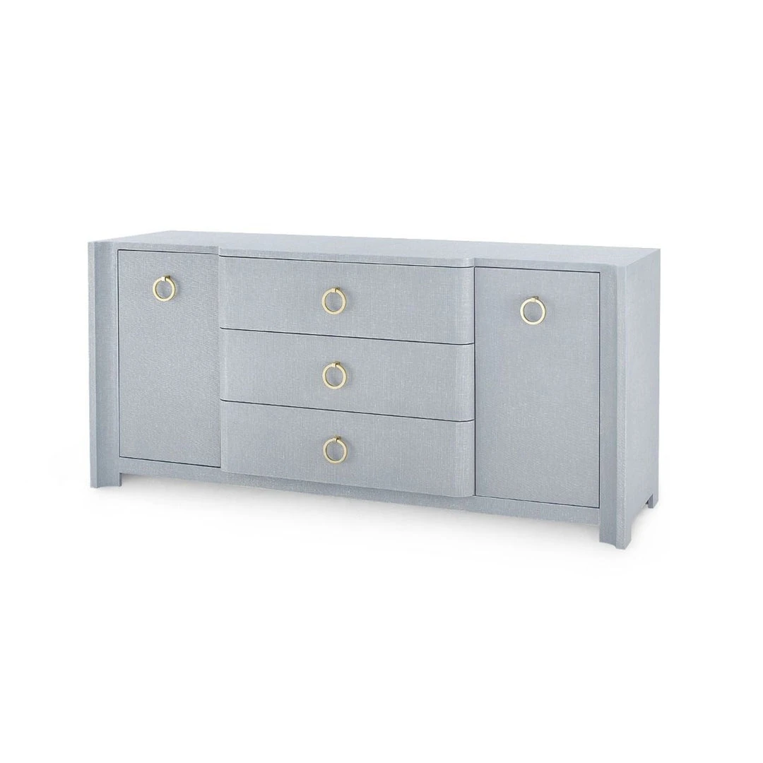 Bungalow 5 Audrey 3 Drawer 2 Door Cabinet Grey 3 Bungalow 5 Audrey 3 Drawer 2 Door Cabinet Grey