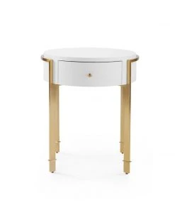 Bungalow 5 New Arrivals Bodrum Side Table White