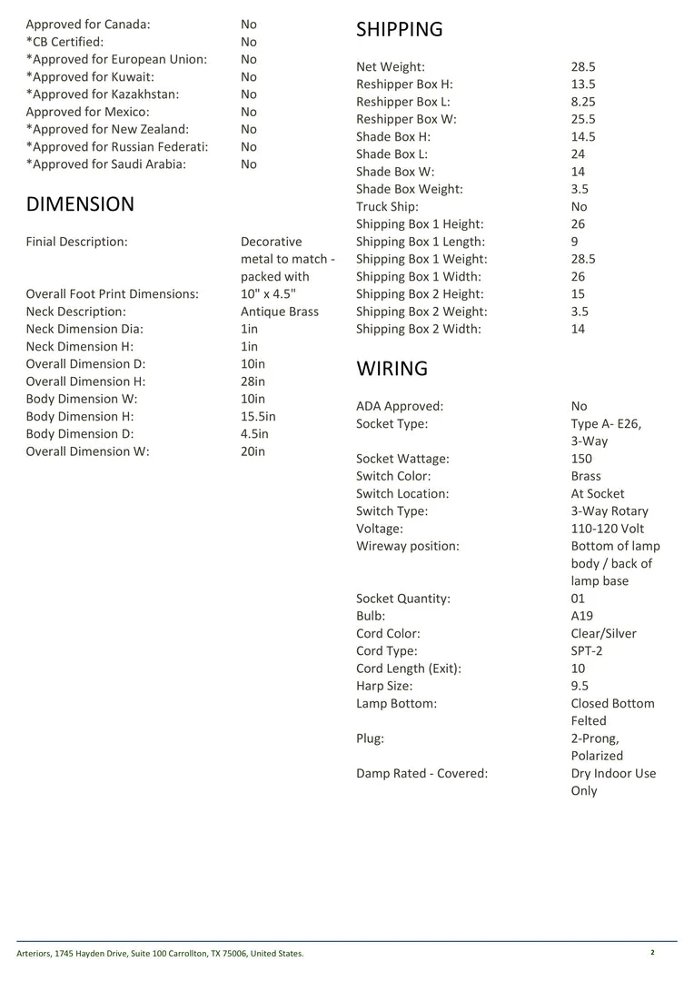 Arteriors Home Uriah Table Lamp New Arrivals 8 Arteriors Home Uriah Table Lamp New Arrivals