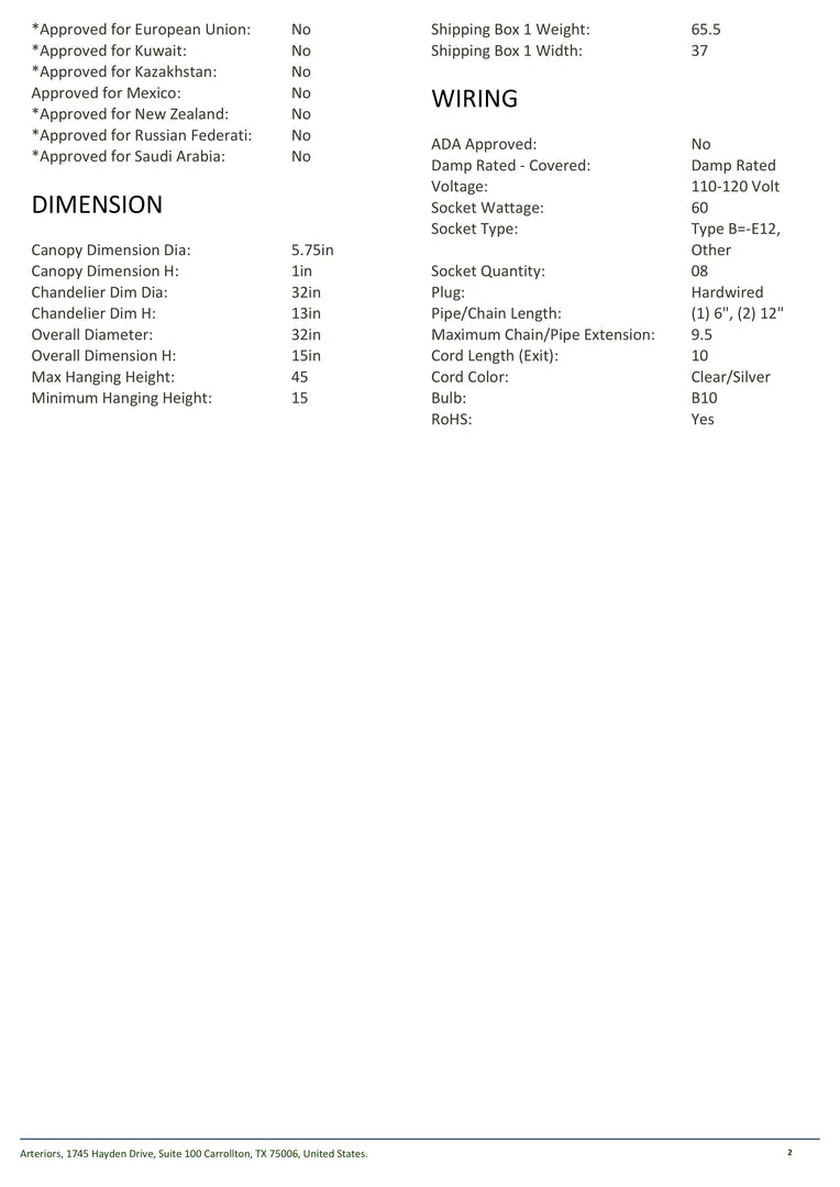 Arteriors Home New Arrivals Utterson Chandelier 8 Arteriors Home New Arrivals Utterson Chandelier