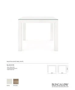 Bungalow 5 New Arrivals Valentina Grasscloth Game Table White 12 Bungalow 5 New Arrivals Valentina Grasscloth Game Table White