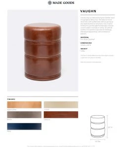 Made Goods Vaughn Stool Camel 7 Made Goods Vaughn Stool Camel