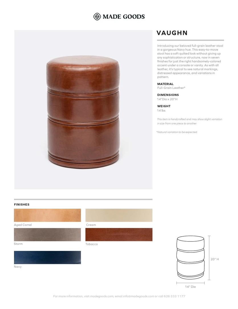 Made Goods Vaughn Stool Camel 5 Made Goods Vaughn Stool Camel