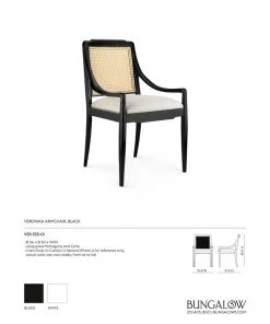 Bungalow 5 New Arrivals Veronika Armchair Black 21 Bungalow 5 New Arrivals Veronika Armchair Black