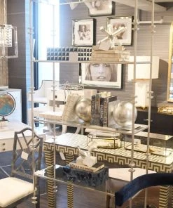 Worlds Away Stewart Bookshelf Silver Leaf 7 Worlds Away Stewart Bookshelf Silver Leaf