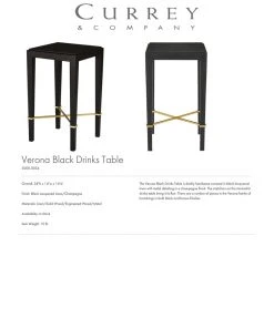 Currey And Company New Arrivals Verona Drinks Table 9 Currey And Company New Arrivals Verona Drinks Table