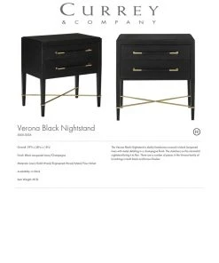 Currey And Company Verona Nightstand