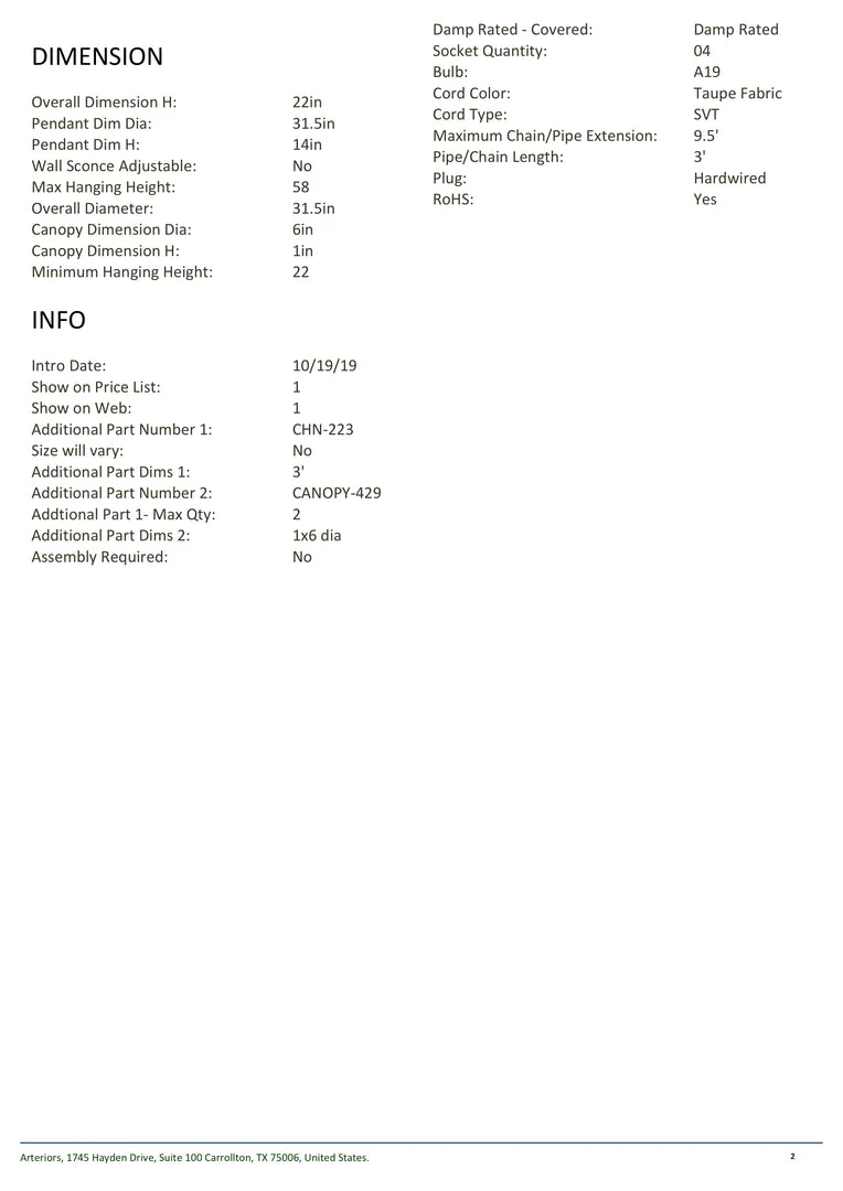 Arteriors Home Versa Pendant Antique Brass New Arrivals 8 Arteriors Home Versa Pendant Antique Brass New Arrivals