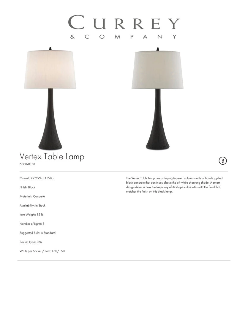 Currey And Company New Arrivals Vertex Table Lamp 6 Currey And Company New Arrivals Vertex Table Lamp
