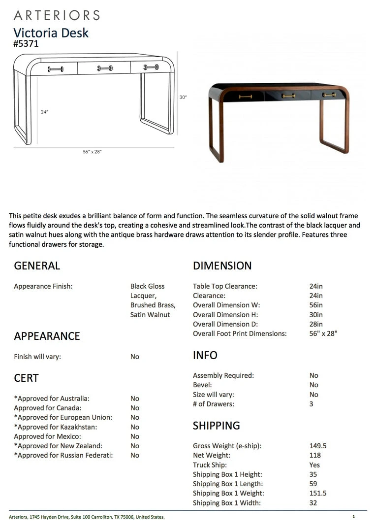 Arteriors Home New Arrivals Victoria Desk 7 Arteriors Home New Arrivals Victoria Desk